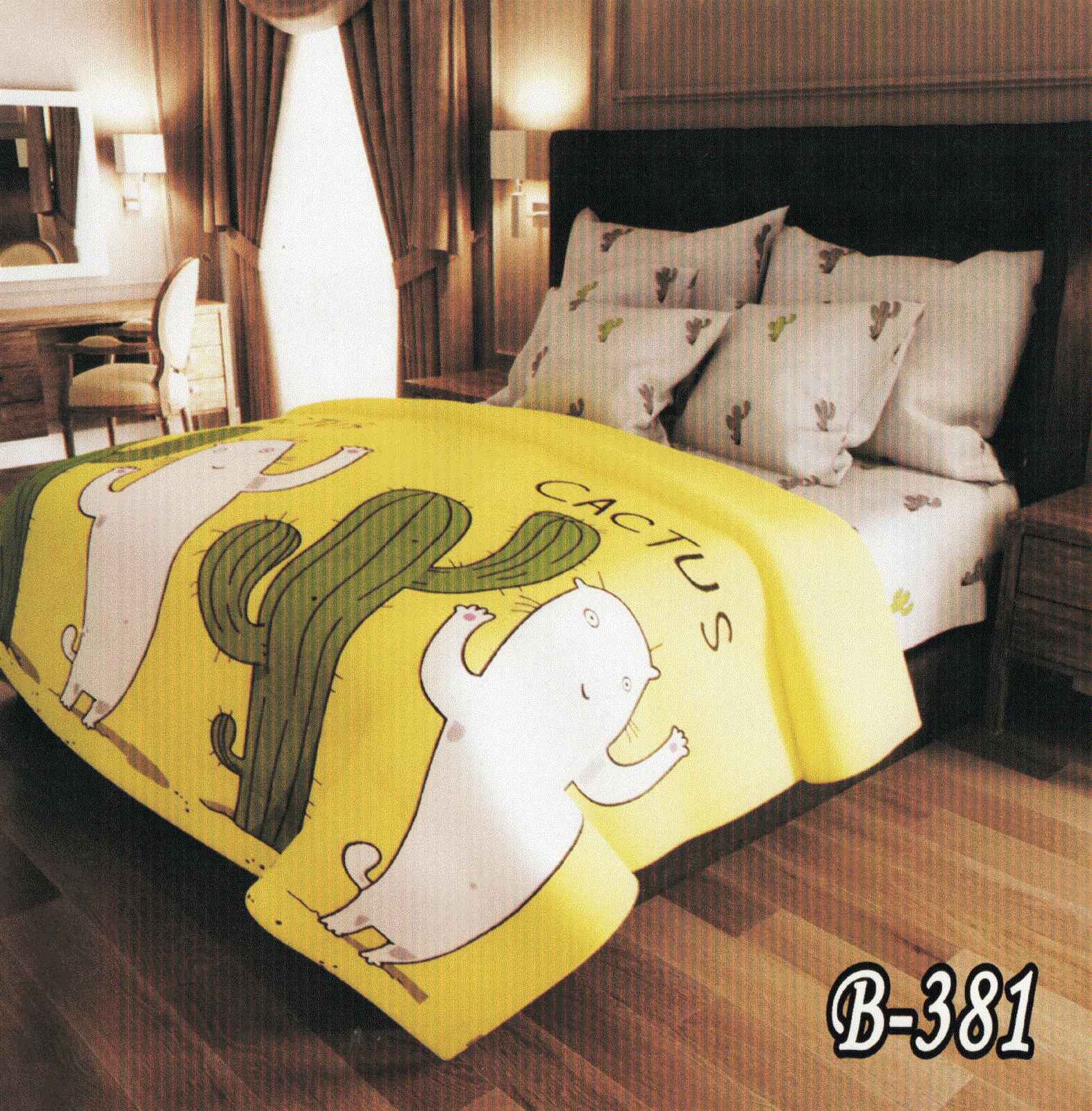 Постільна білизна євро (бязь) "Кактус"