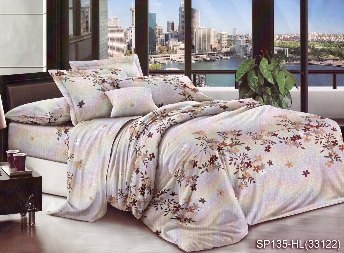 Постільна білизна двоспальна (мікросатин) "Liara"