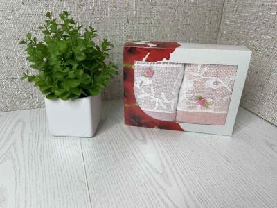 Набір кухонних рушників "Трояндочка - 1"