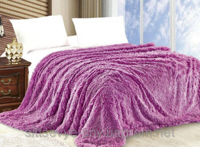 Покривало з довгим ворсом "PAGER" (Фуксія) 220х240 см.