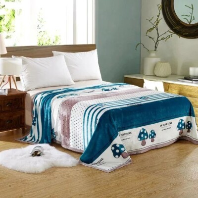 Флісовий плед "Грибочки" 160х210 см.