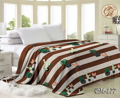 Флісовий плед "Кактуси" 200х220 см.