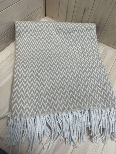 Плед хлопковый Vladi 140х200см. "Валенсия" Бежевый