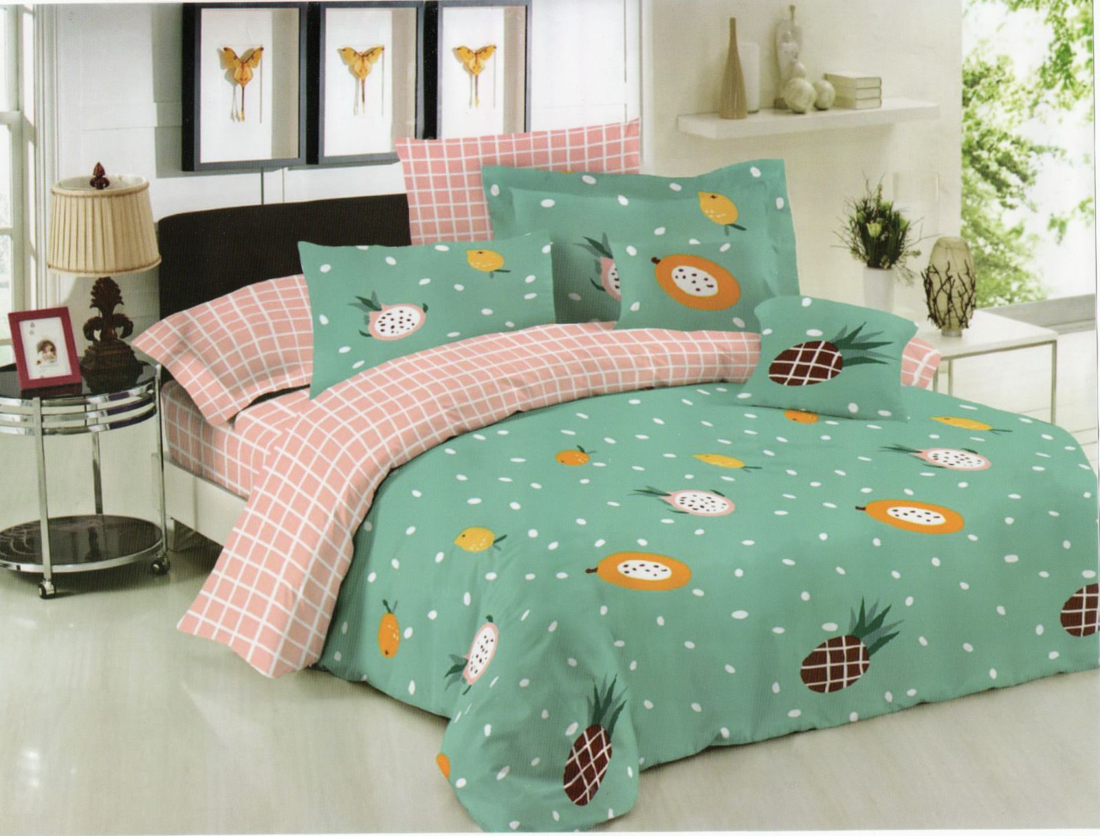 Постільна білизна двоспальна (бязь) "Ананас"