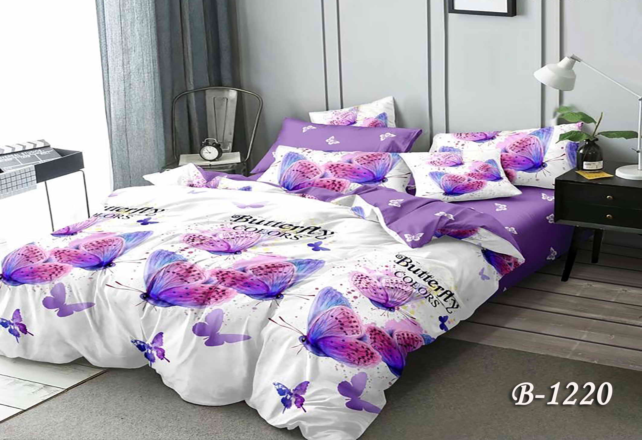Постільна білизна двоспальна (бязь) "Butterfly"