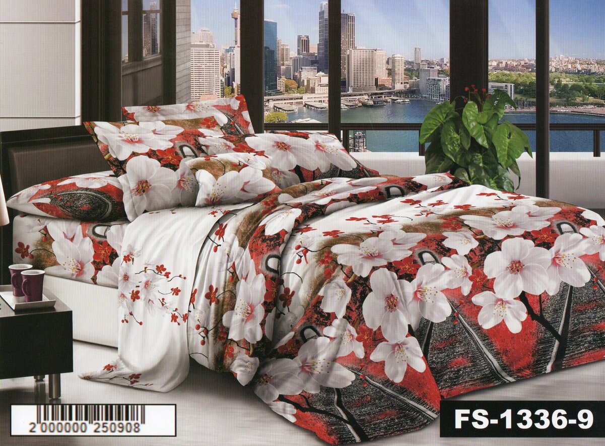 Постільна білизна полуторна (мікросатин) "Amore"