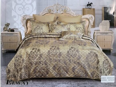 Атласне покривало + 2 наволочки 50х70 см. "Elway" №898