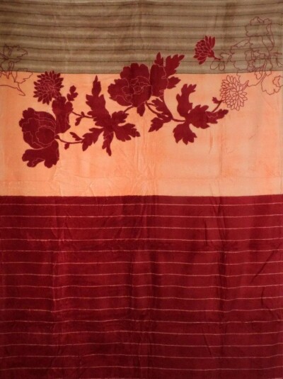 Плед з мікрофібри "ELWAY" 150х210 см. "Бордова гілка"