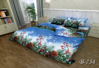 Постільна білизна двоспальна "Горобина" В-734