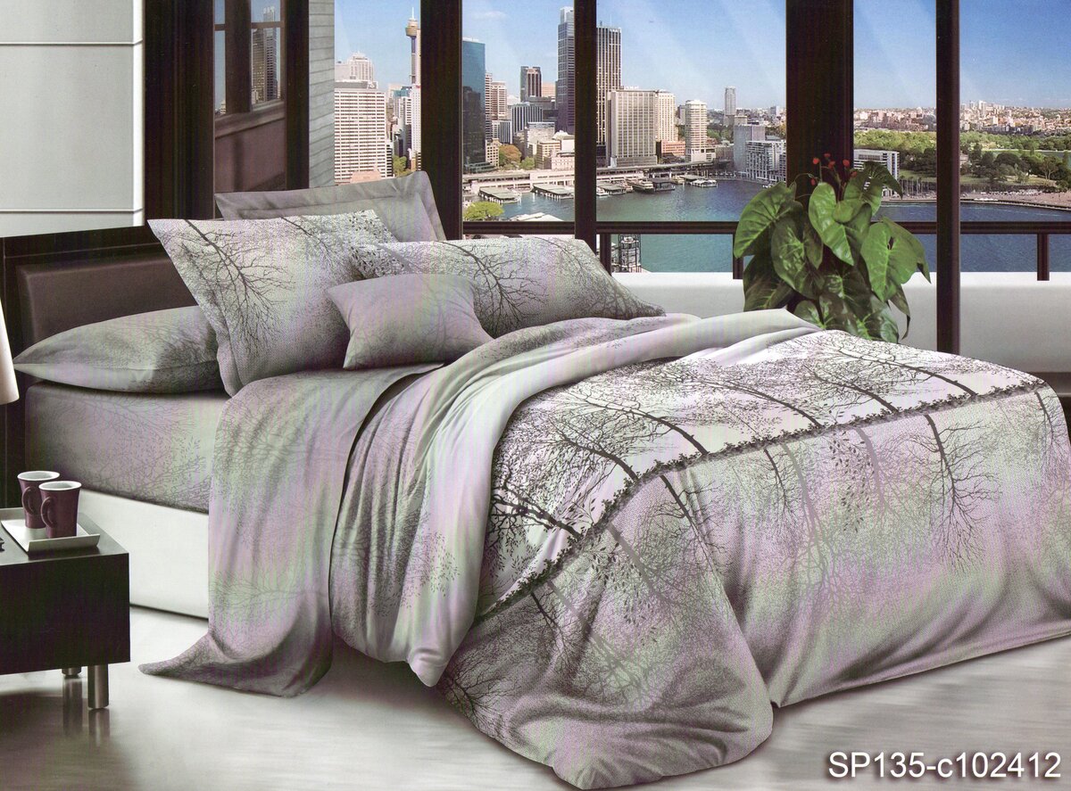 Постільна білизна двоспальна (мікросатин) "Умиротворення"