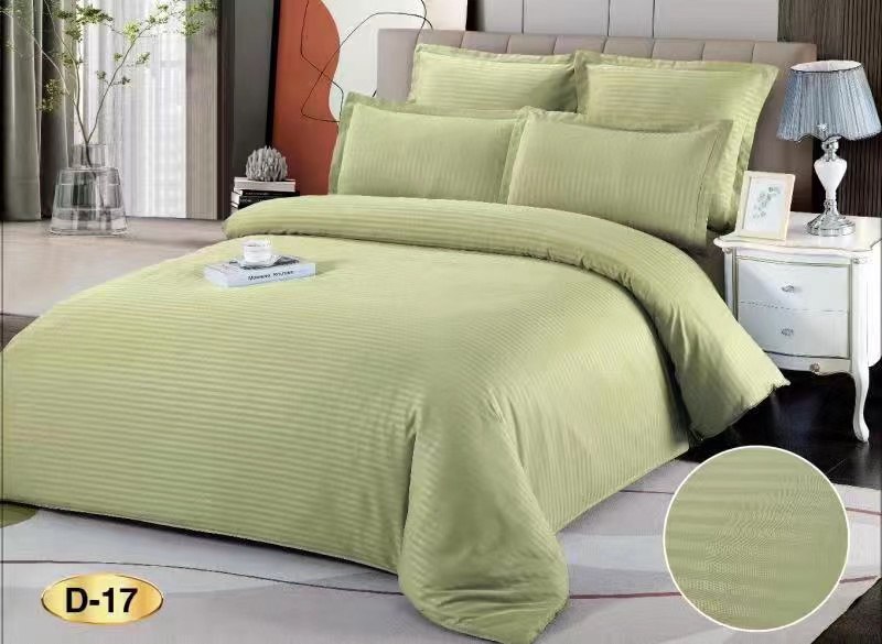 Постільна білизна "EAST" Страйп-сатин "Зелений" євро