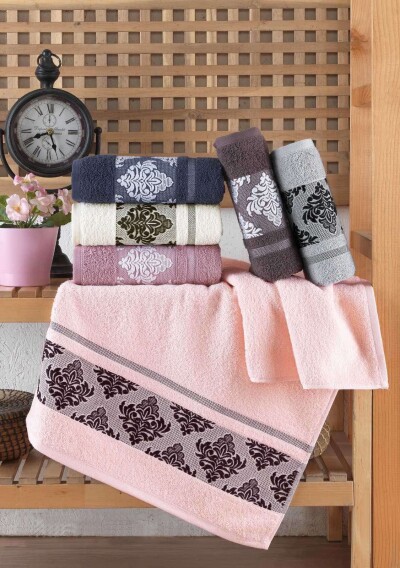 Махровий рушник для обличчя (Туреччина) "Візерунок"