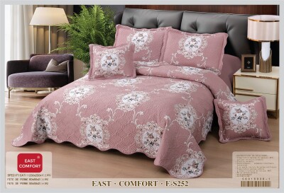 Бавовняне покривало 230х250 см. + 4 наволочки "Троянда"