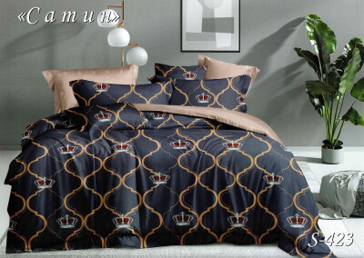 Постільна білизна (сатин) сімейна "Корона" S-423