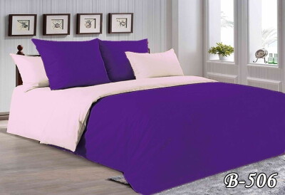 Постільна білизна полуторна "Фіолетовий" П-506