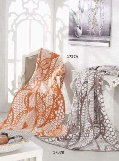 Плед бавовняний Sarar Battaniye 200х240см. "№1757А"