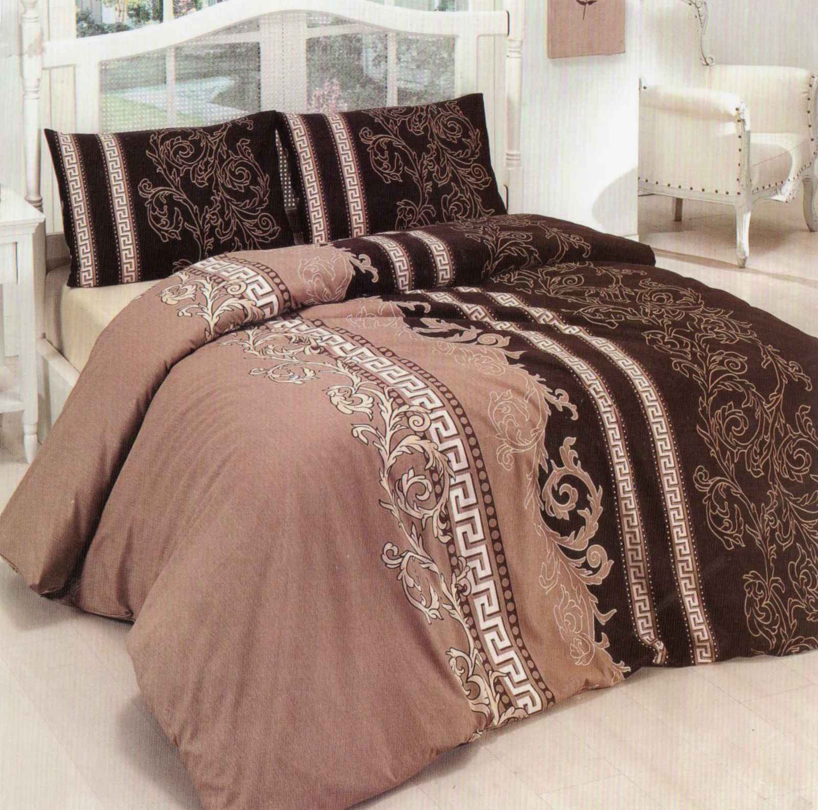 Постільна білизна двоспальна (бязь) "Греція вензель"