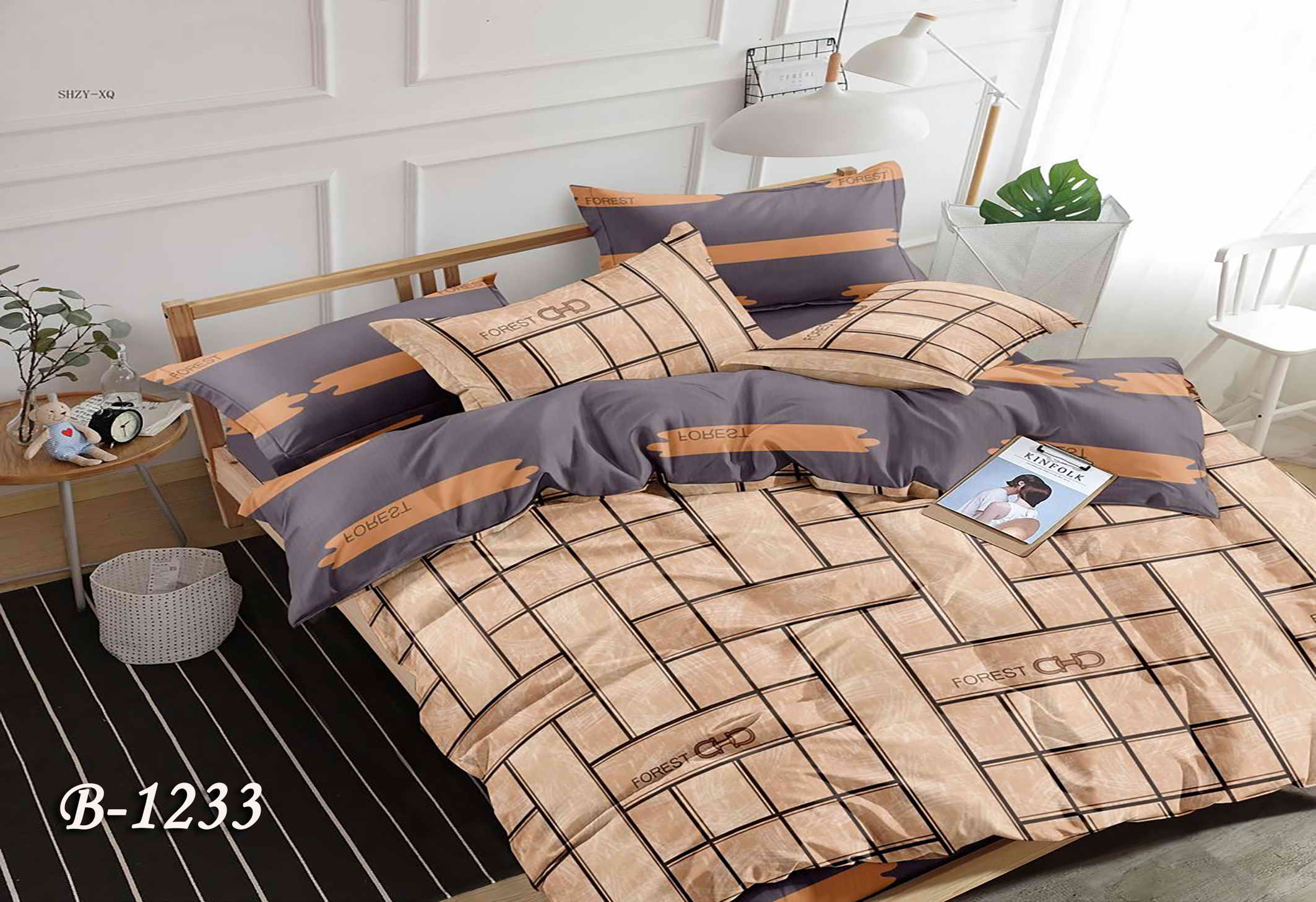 Постільна білизна двоспальна (бязь) "В-1233"