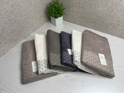 Набір рушників для обличчя та рук (6шт.) 50х90 см. №17