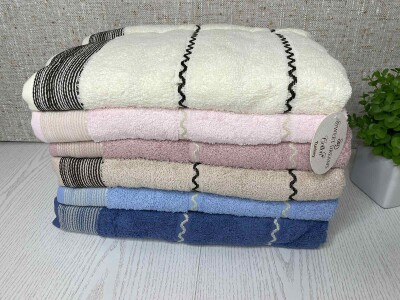 Набір банних рушників (6шт.) 70х140см. Туреччина-1