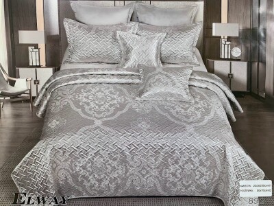 Атласне покривало + 2 наволочки 50х70 см. "Elway" №892