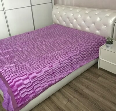 Покривало з ворсом "Норка" 220х240 см. №002