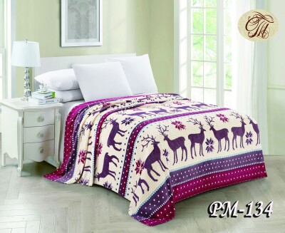 Флісовий плед "Олені" 160х210 см.