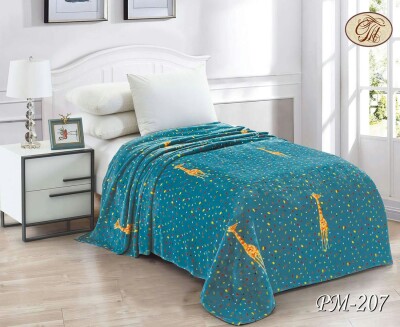 Флісовий плед "Жирафи" 160х210 см.