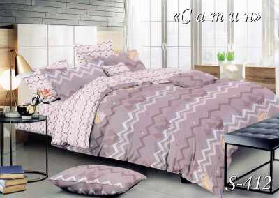 Постільна білизна (сатин) двоспальна "Олені" S-412