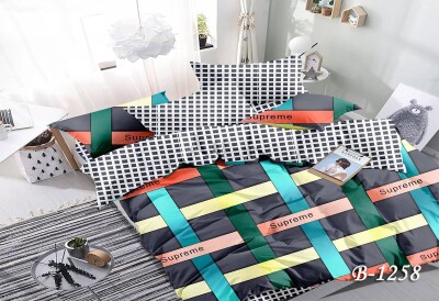 Постільна білизна полуторна "Абстракція-кольорова" П-1258