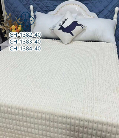 Покривало з бамбукового волокна "Colorful Home" 200х220см. Молочний