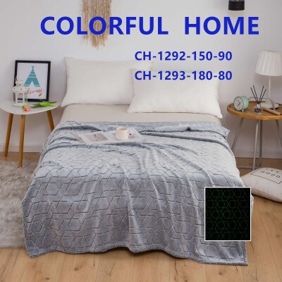 Пледи, що світяться в темряві "День-Ніч" 150х210см. Абстракція