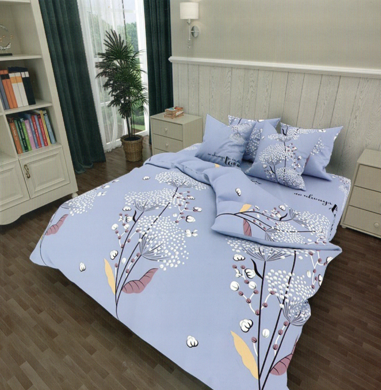 Постільна білизна полуторна (бязь) "Бавовна"