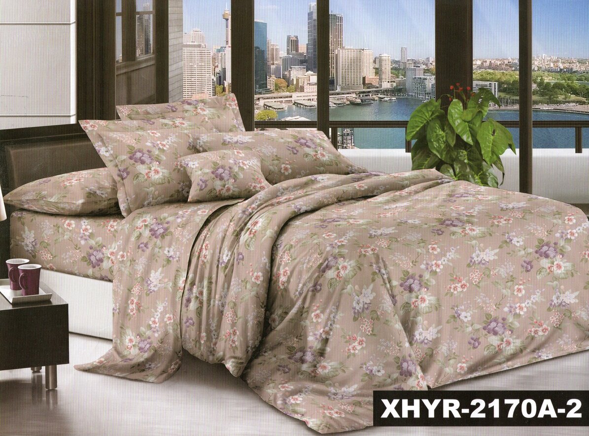 Постільна білизна полуторна (мікросатин) "Сад"