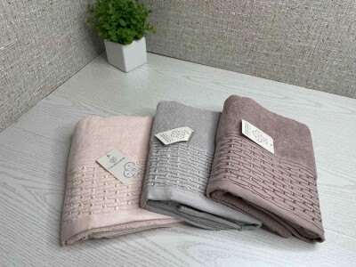 Набір рушників для обличчя та рук (3шт.) 50х90 см. №19