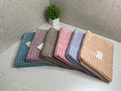 Набір банних рушників (6шт.) 70х140 см. № 1975