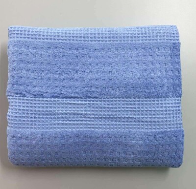 Махрове покривало "Malloory" 180x220 см. (Блакитний)