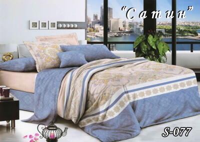 Постільна білизна (сатин) євро "Вензель" S-077