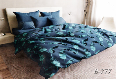 Постільна білизна євро "Листочки папороті" B-777