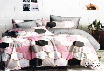 Постільна білизна двоспальна "Калейдоскоп" B-838