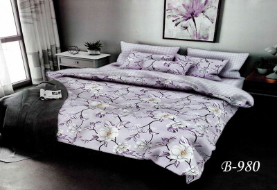 Постільна білизна євро "Бузковий" І-980