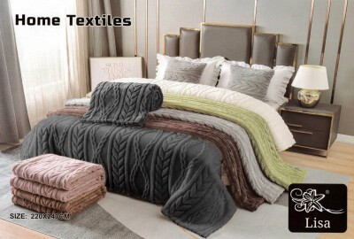 Покривало HOME TEXTILES Косичка 220х240 Графіт