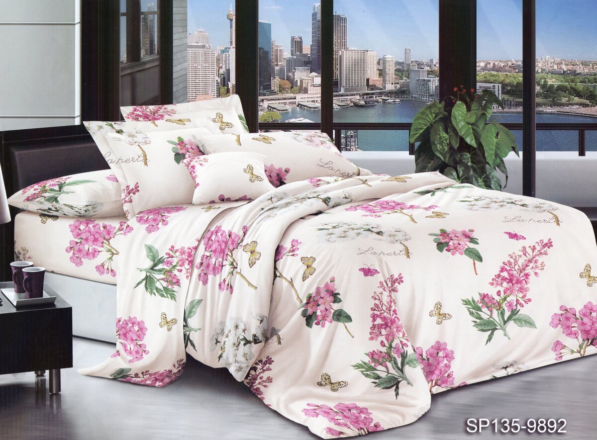 Постільна білизна євро (мікросатин) "Метелик"