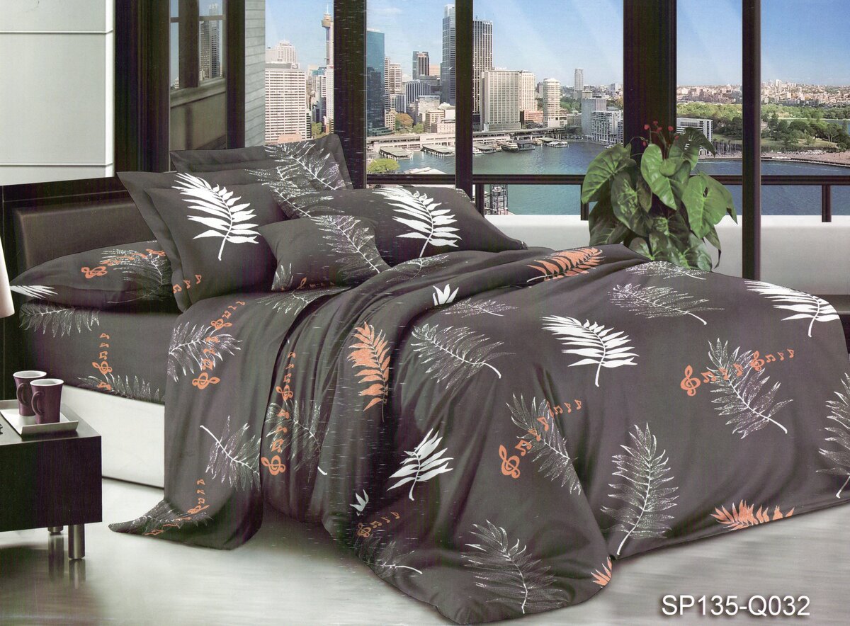 Постільна білизна двоспальна (мікросатин) "Мелодія"