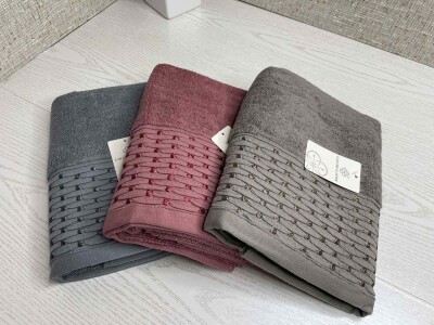 Набір рушників для обличчя та рук (3шт.) 50х90 см. №191