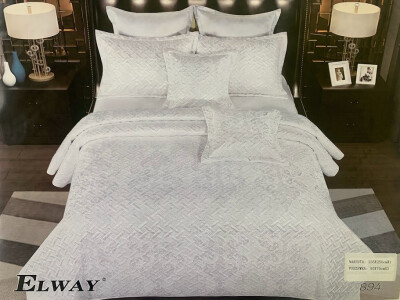 Атласне покривало + 2 наволочки 50х70 см. "Elway" №894