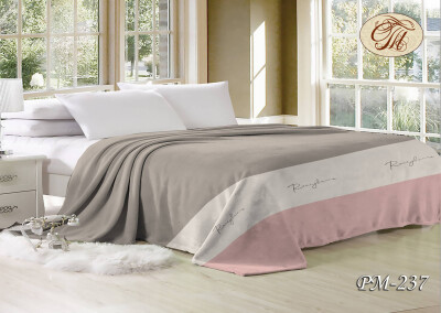 Флісовий плед "Смуга рожева" 220х240 см.