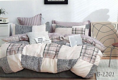Постільна білизна двоспальна "Клітинка" B-1201