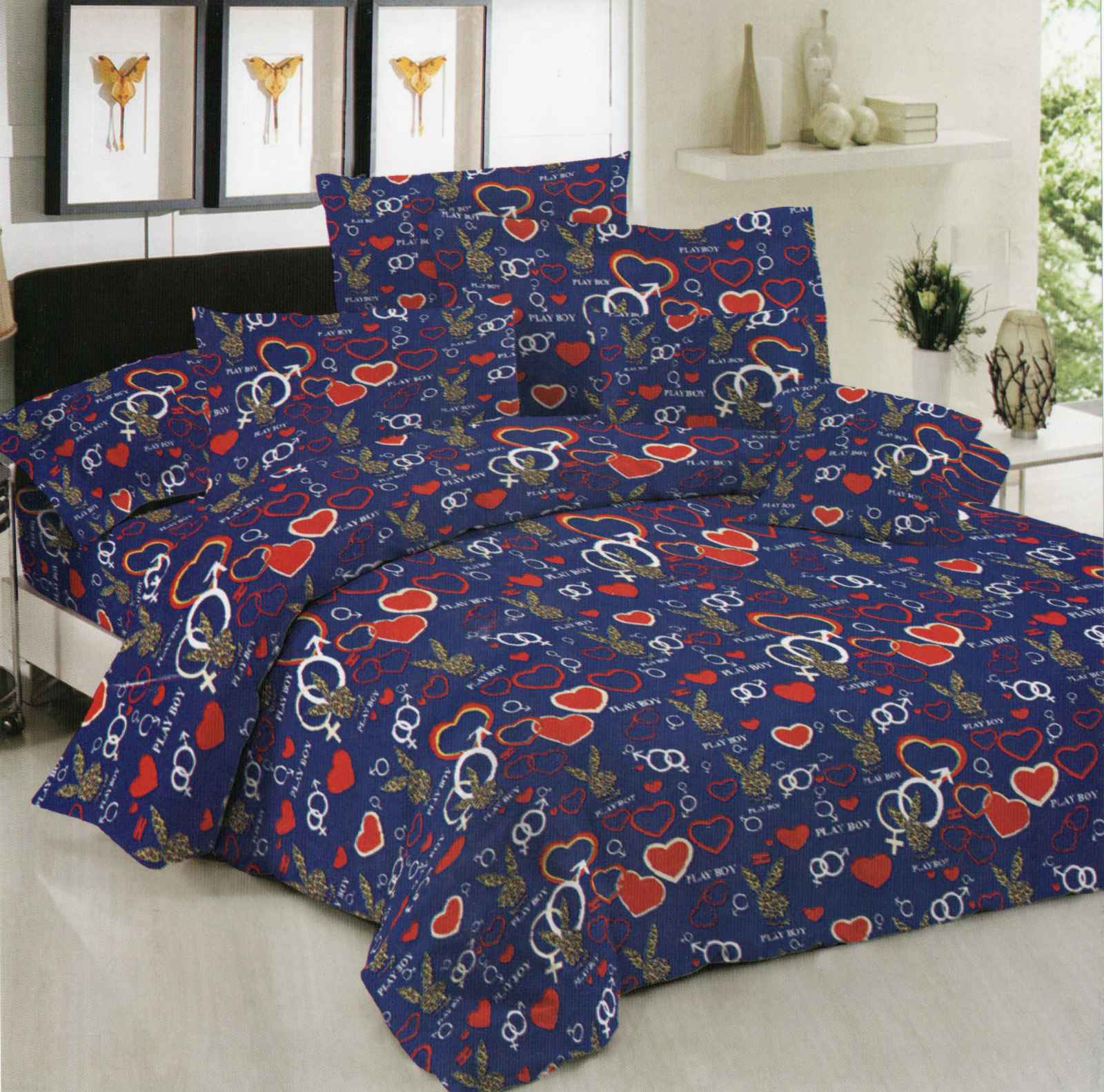 Постільна білизна двоспальна (бязь) "Любов і любов"