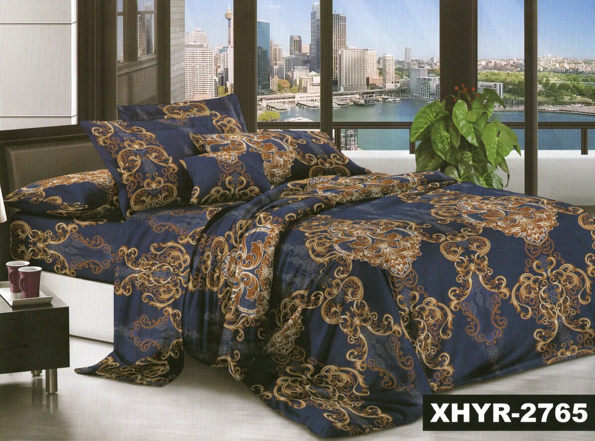 Постільна білизна полуторна (мікросатин) "Золоті вензелі"